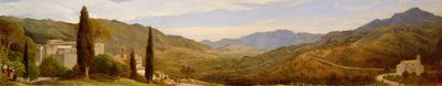Panoramisch Uitzicht nabij Rome door Charles Lock Eastlake